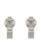 MM6 Maison Margiela Women's Cerchio Numeric Minimal Signature Earrings Silver