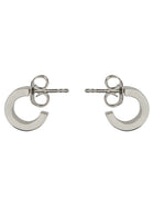 MM6 Maison Margiela Women's Cerchio Numeric Minimal Signature Earrings Silver, view 3