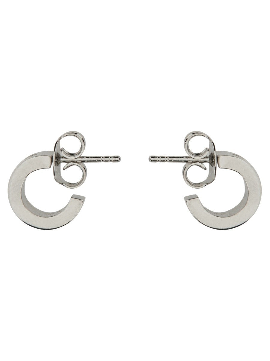 MM6 Maison Margiela Women's Orecchini Con Silver