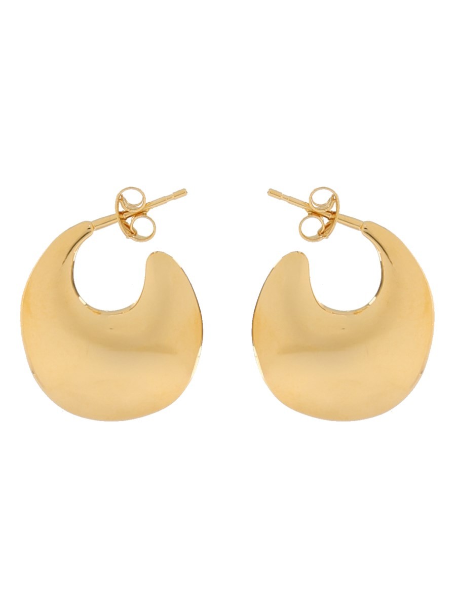 Saint Laurent Women's Orecchini Creole Plate Gold