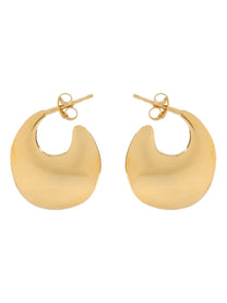 Saint Laurent Women's Orecchini Creole Plate Gold
