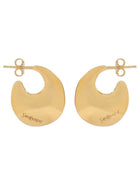 Saint Laurent Women's Creole Plate Earrings Gold