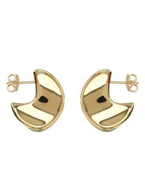 Bottega Veneta Women's Disc Small Earrings Gold, view 2