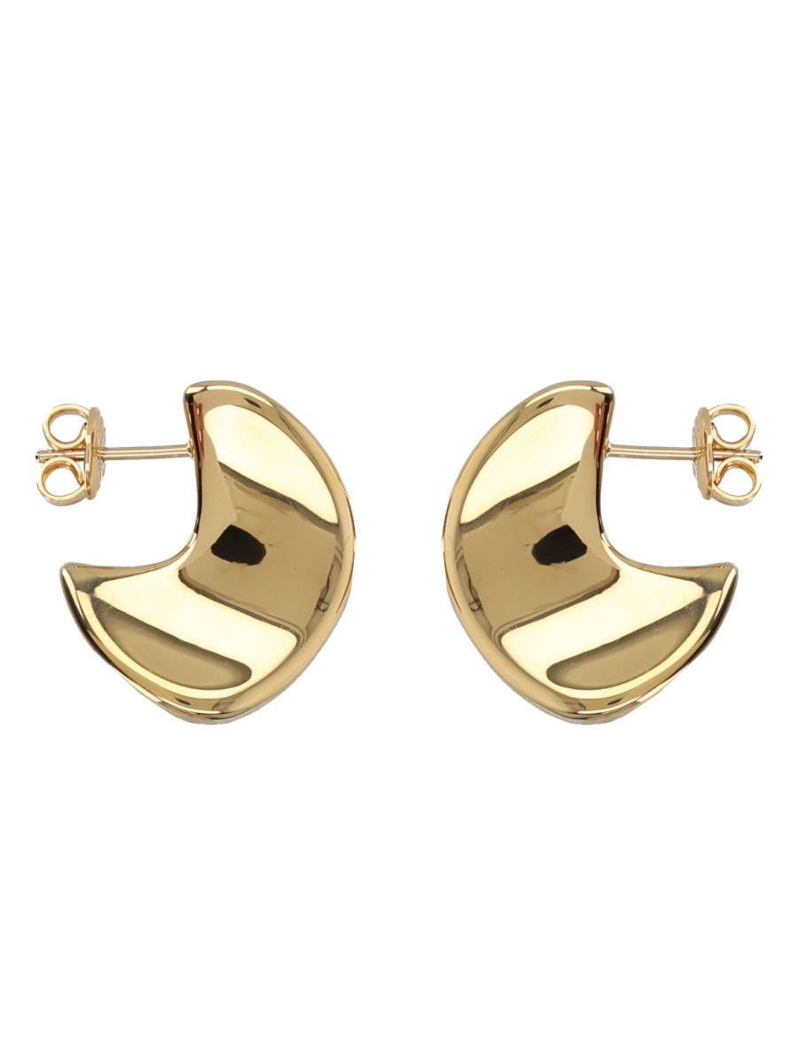 Bottega Veneta Women's Disc Small Earrings Gold, view 2