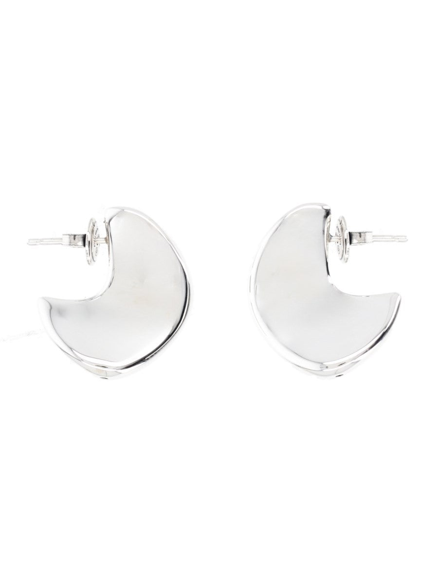 Bottega Veneta Women's Disc Small Earrings Silver, view 2