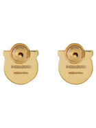 Ferragamo Women's Gancini Earrings with Perla Gold, view 2