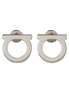 Ferragamo Women's Gancini Earrings Silver