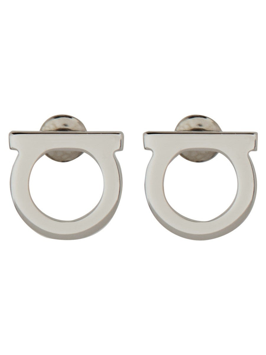 Ferragamo Women's Orecchini Gancini Silver