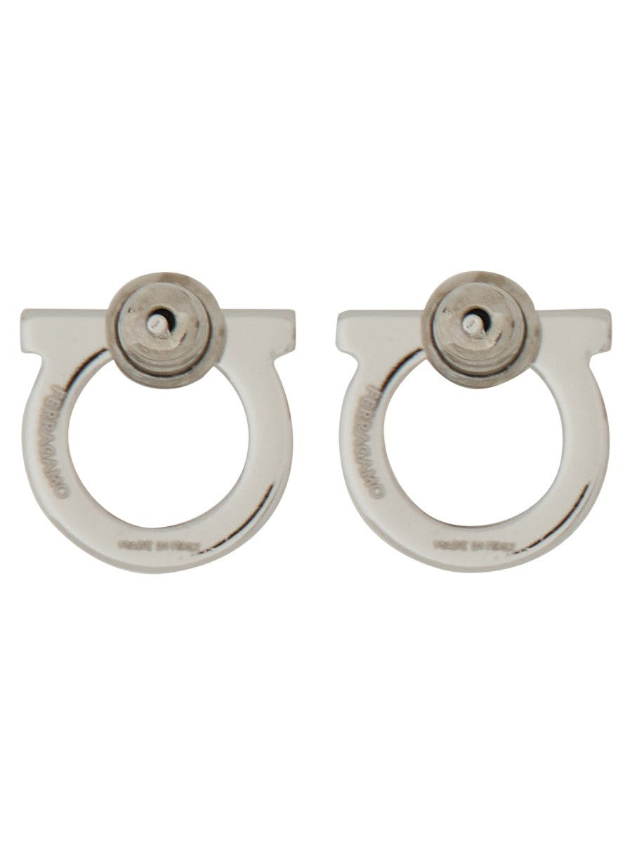 Ferragamo Women's Orecchini Gancini Silver