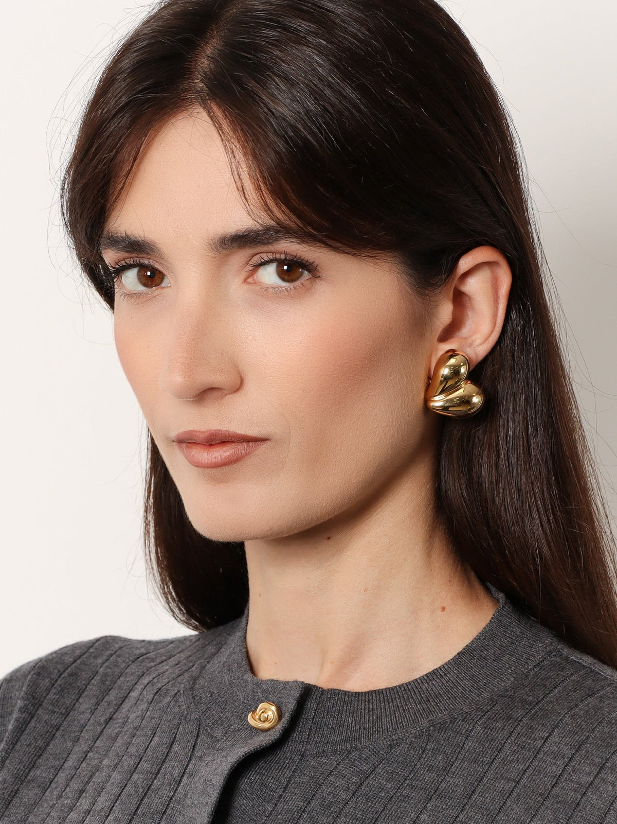 Bottega Veneta Women's Silver Earrings Yellow