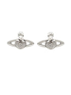 Vivienne Westwood Women's Mini Bas Relief Earrings Silver, view 2