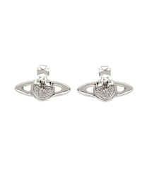 Vivienne Westwood Women's Orecchini Mini Bas Relief Silver