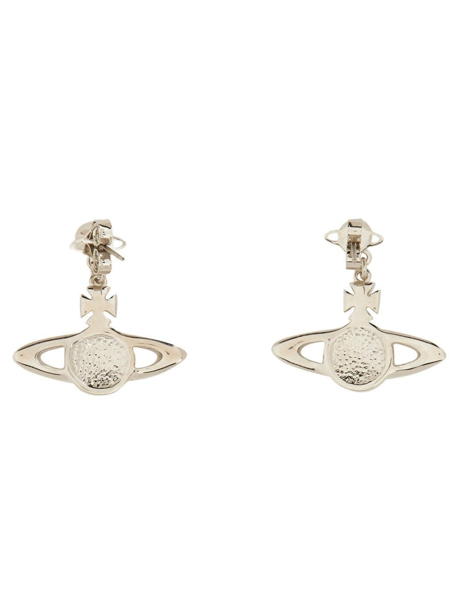 Vivienne Westwood Women's Orecchini Mini Bas Relief Silver