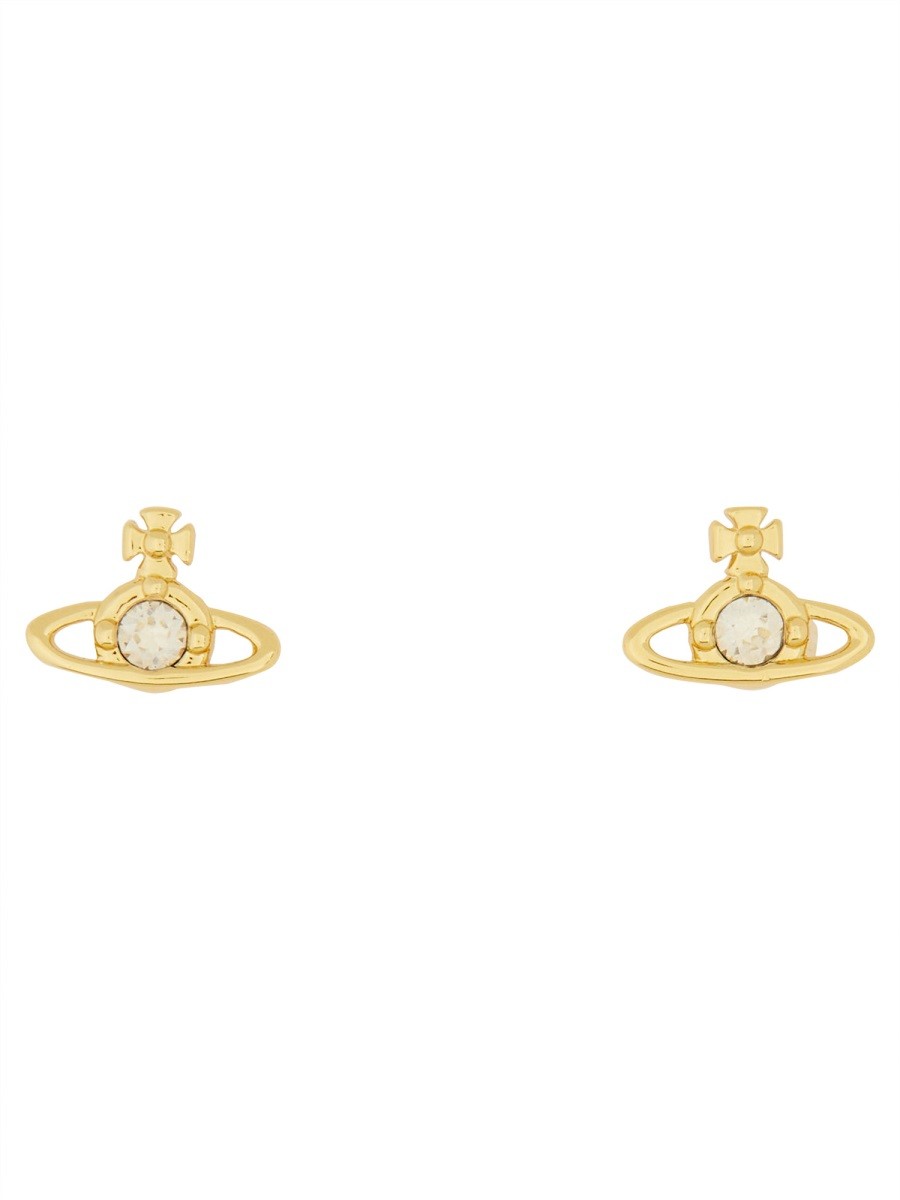 Vivienne Westwood Women's Nano Solitaire Earrings Gold