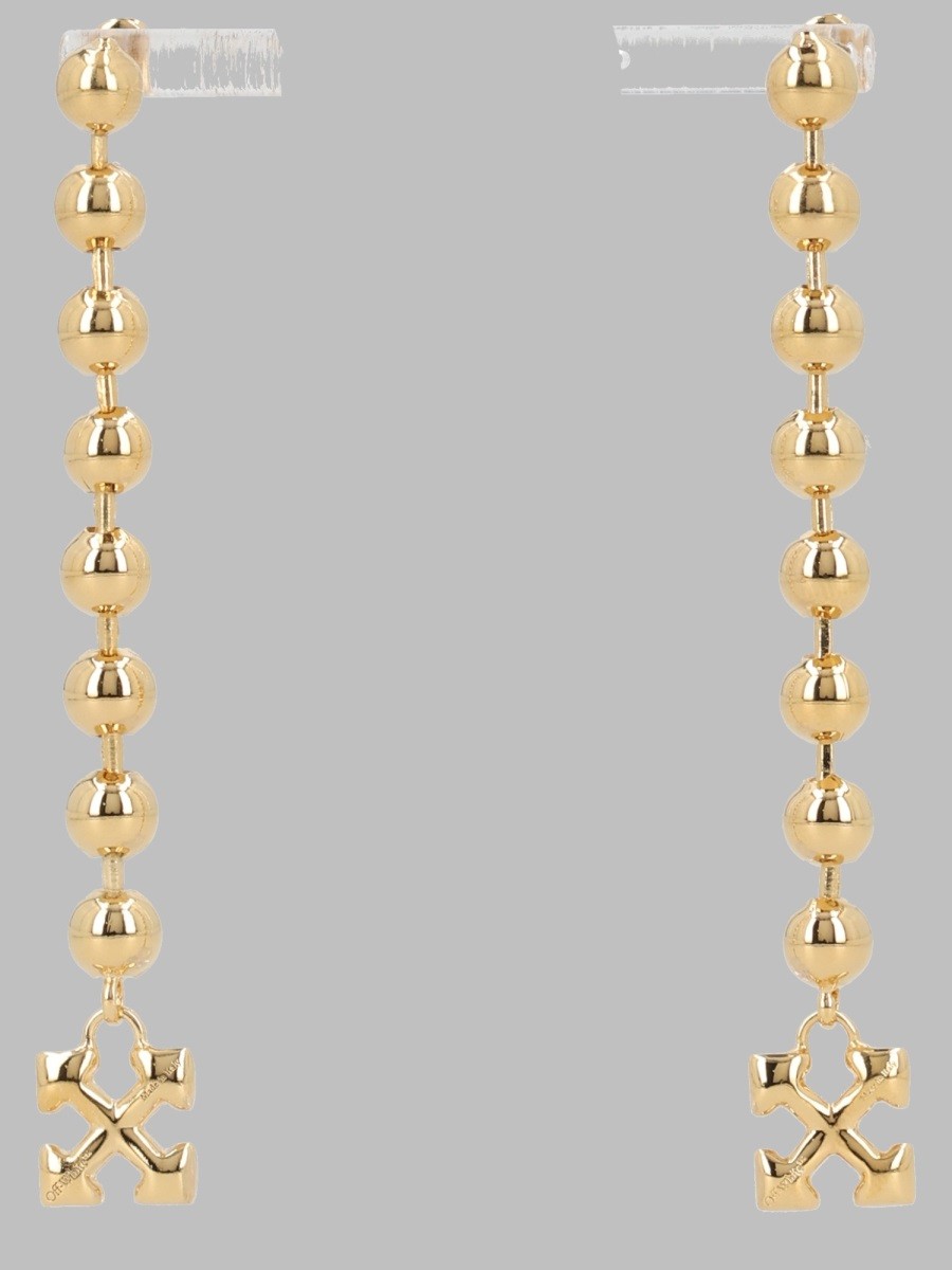 Off-White Women's Orecchini Pendenti Arrow Ball Gold