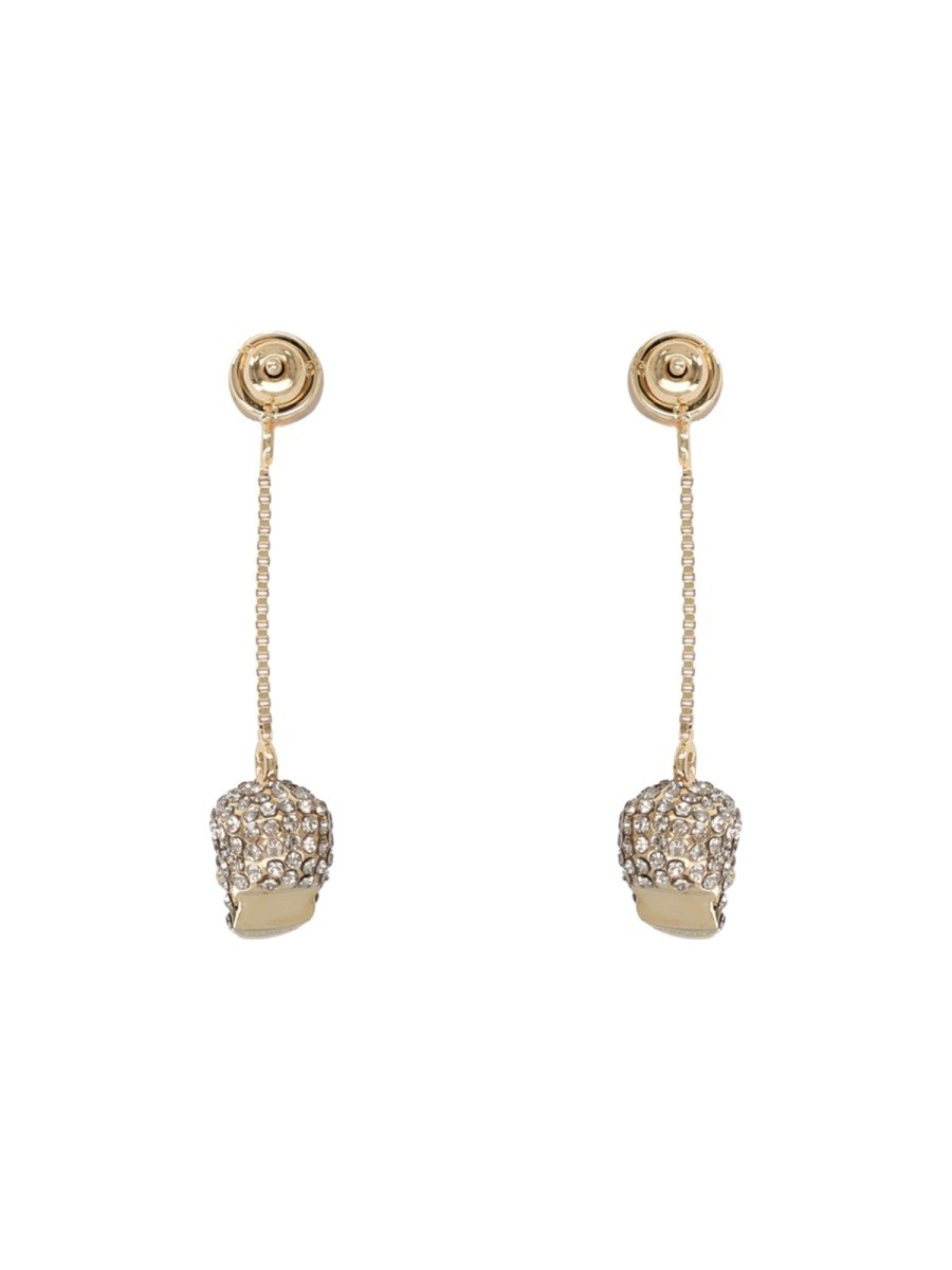 Alexander McQueen Women's Orecchini Pendenti Skull Gold