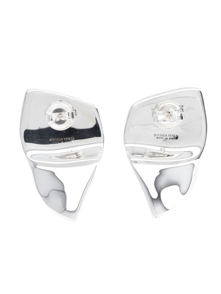 Bottega Veneta Women's Orecchini Prisma Small Silver
