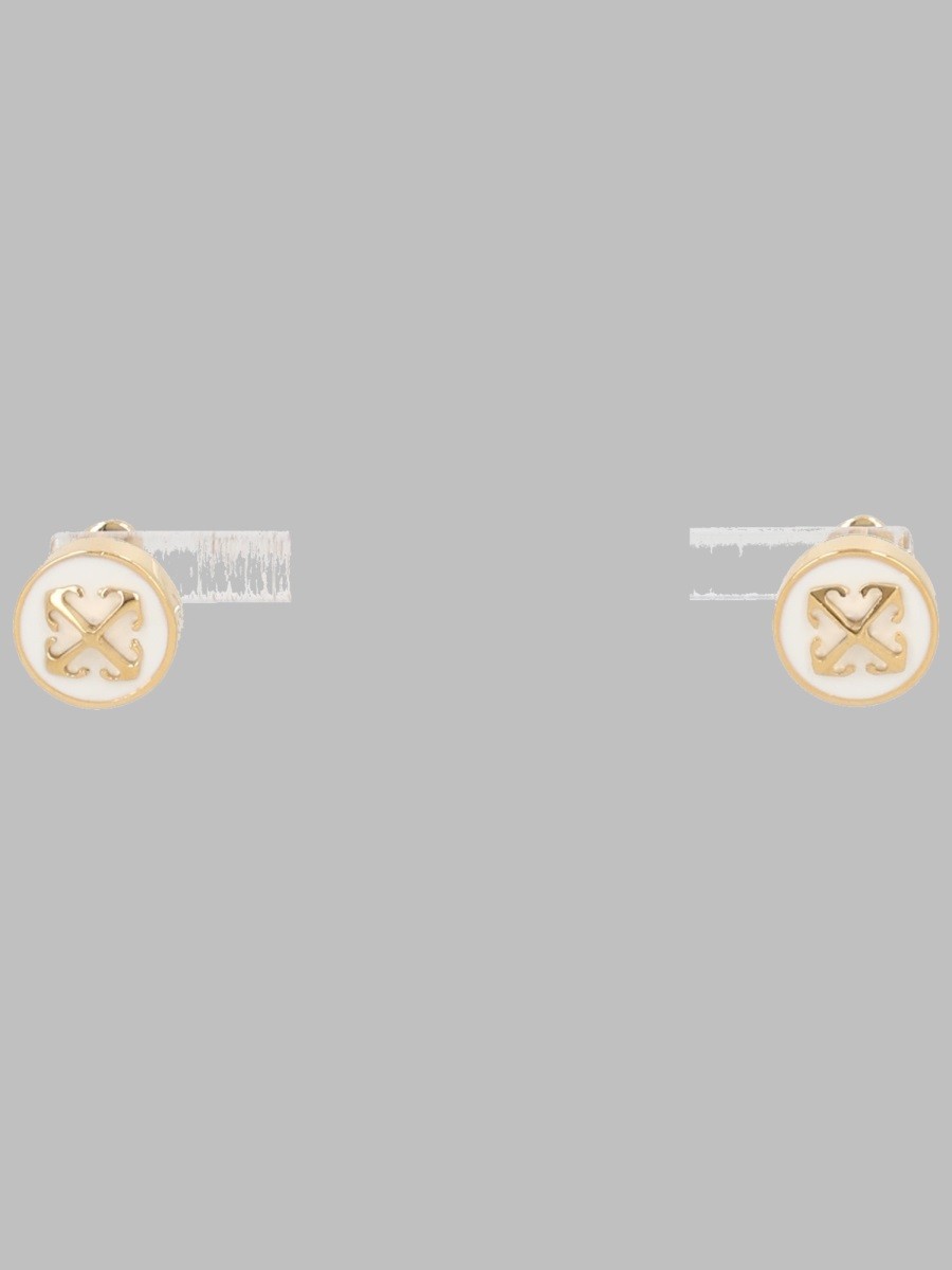 Off-White Women's Orecchini Round Arrow Gold