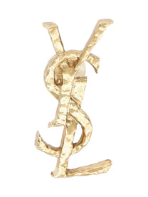 Saint Laurent Women's Orecchino Cassandre in Metallo Gold