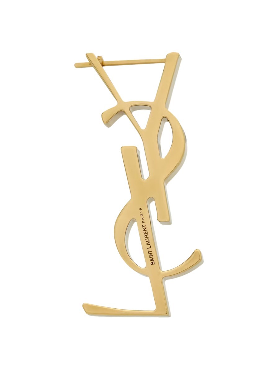 Saint Laurent Women's Orecchino Singolo Cassandre Gold