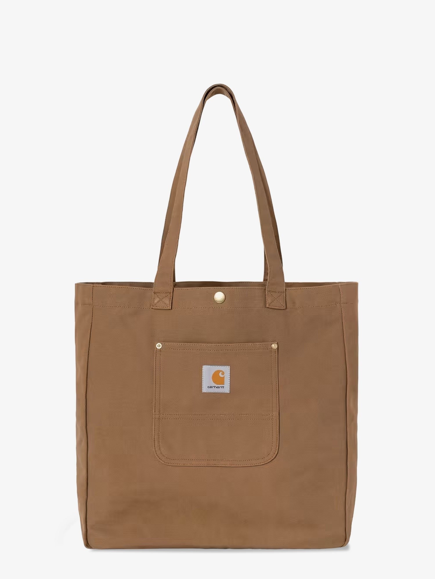 Carhartt Wip Men's Organic Cotton Bay Tote Shopping Bag Brown