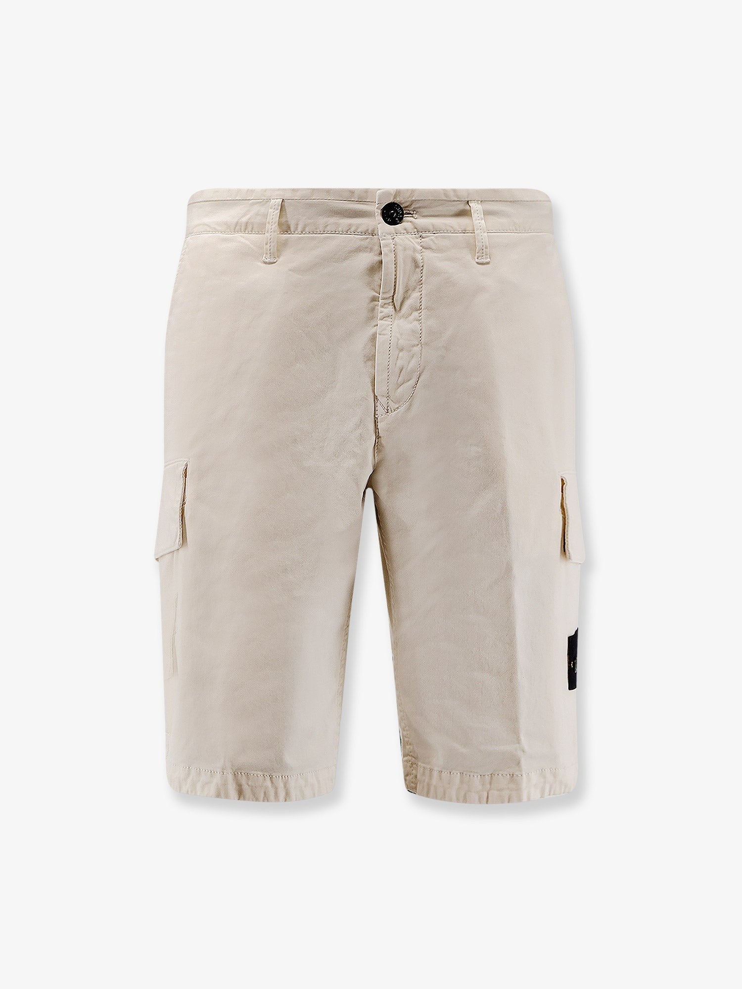Stone Island Men's Organic Cotton Bermuda Shorts White