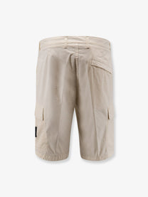 Stone Island Men's Organic Cotton Bermuda Shorts White