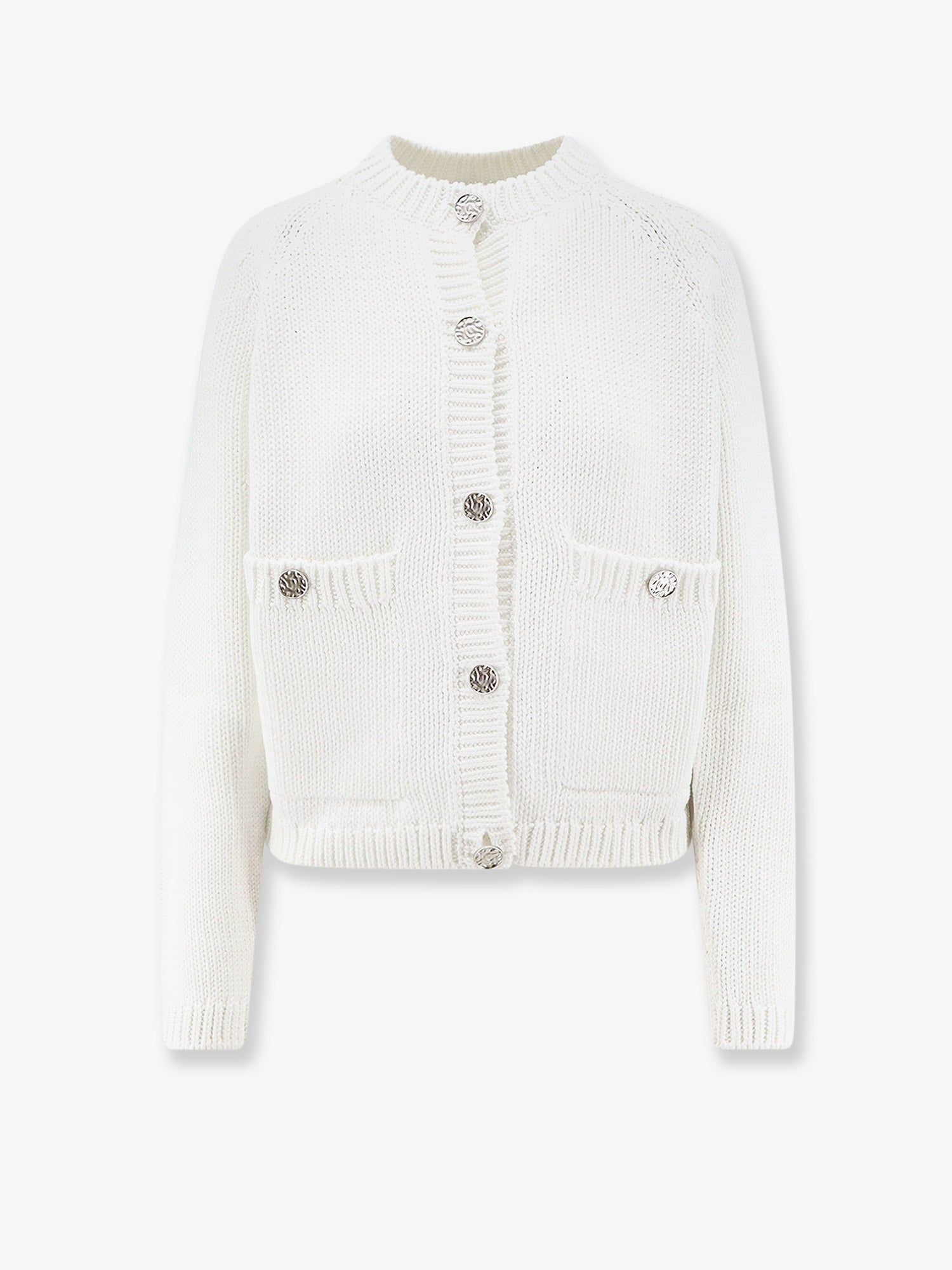 Toteme Women's Organic Cotton Cardigan White