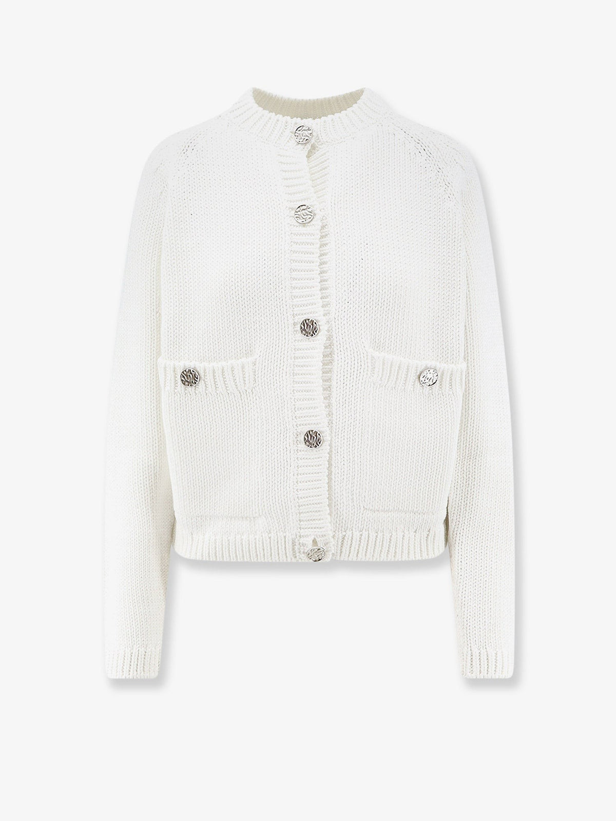 Toteme Women's Organic Cotton Cardigan White