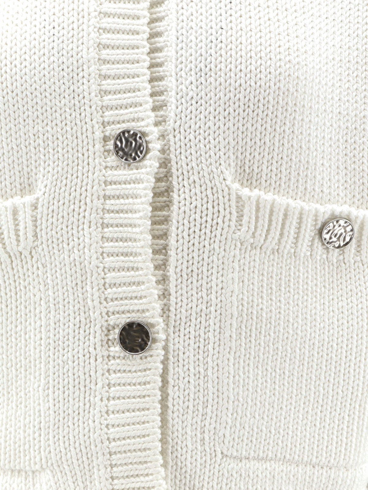 Toteme Women's Organic Cotton Cardigan White