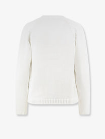 Toteme Women's Organic Cotton Cardigan White