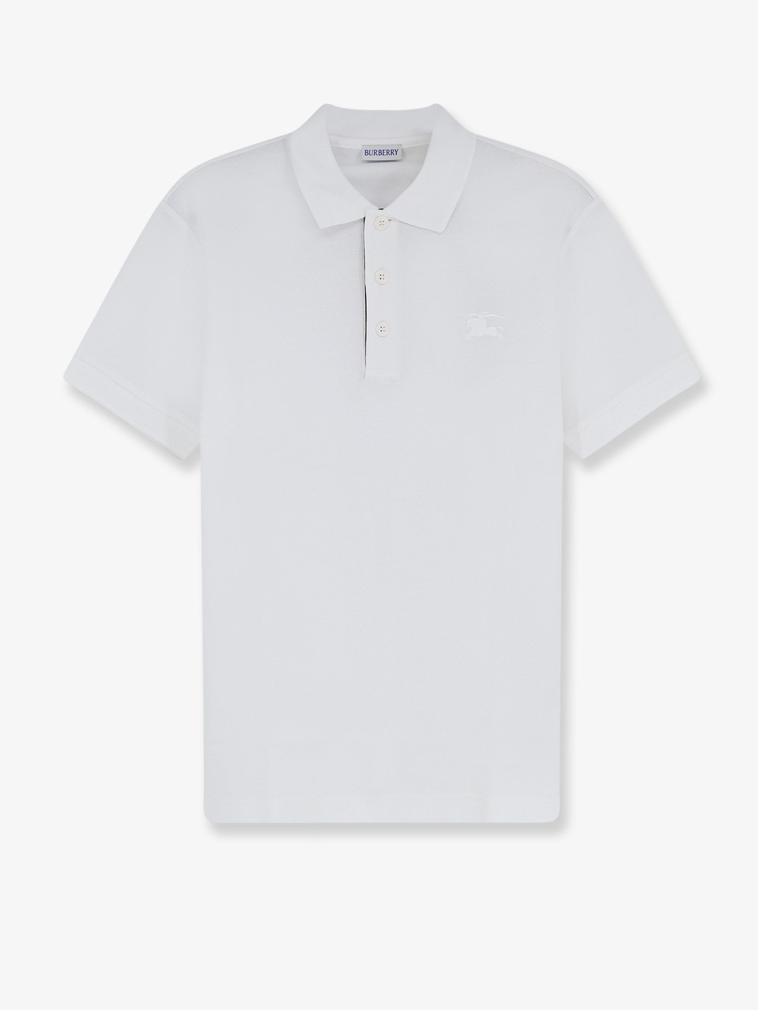 Burberry Men's Organic Cotton Polo Shirt White