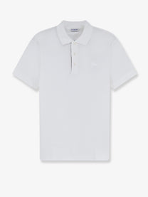 Burberry Men's Organic Cotton Polo Shirt White
