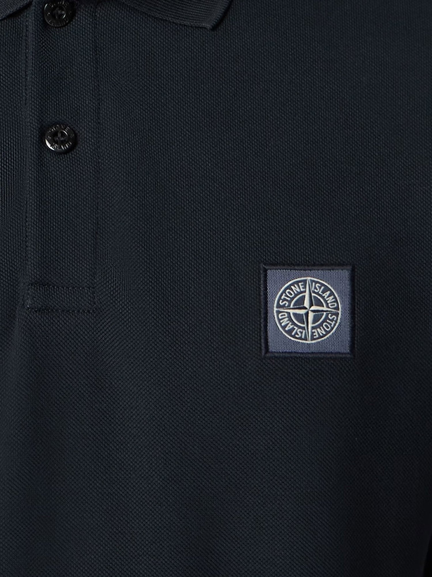 Stone Island Men's Organic Cotton Polo Shirt Blue