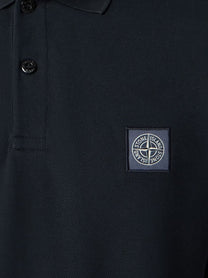 Stone Island Men's Organic Cotton Polo Shirt Blue