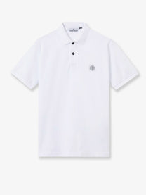 Stone Island Men's Organic Cotton Polo Shirt White