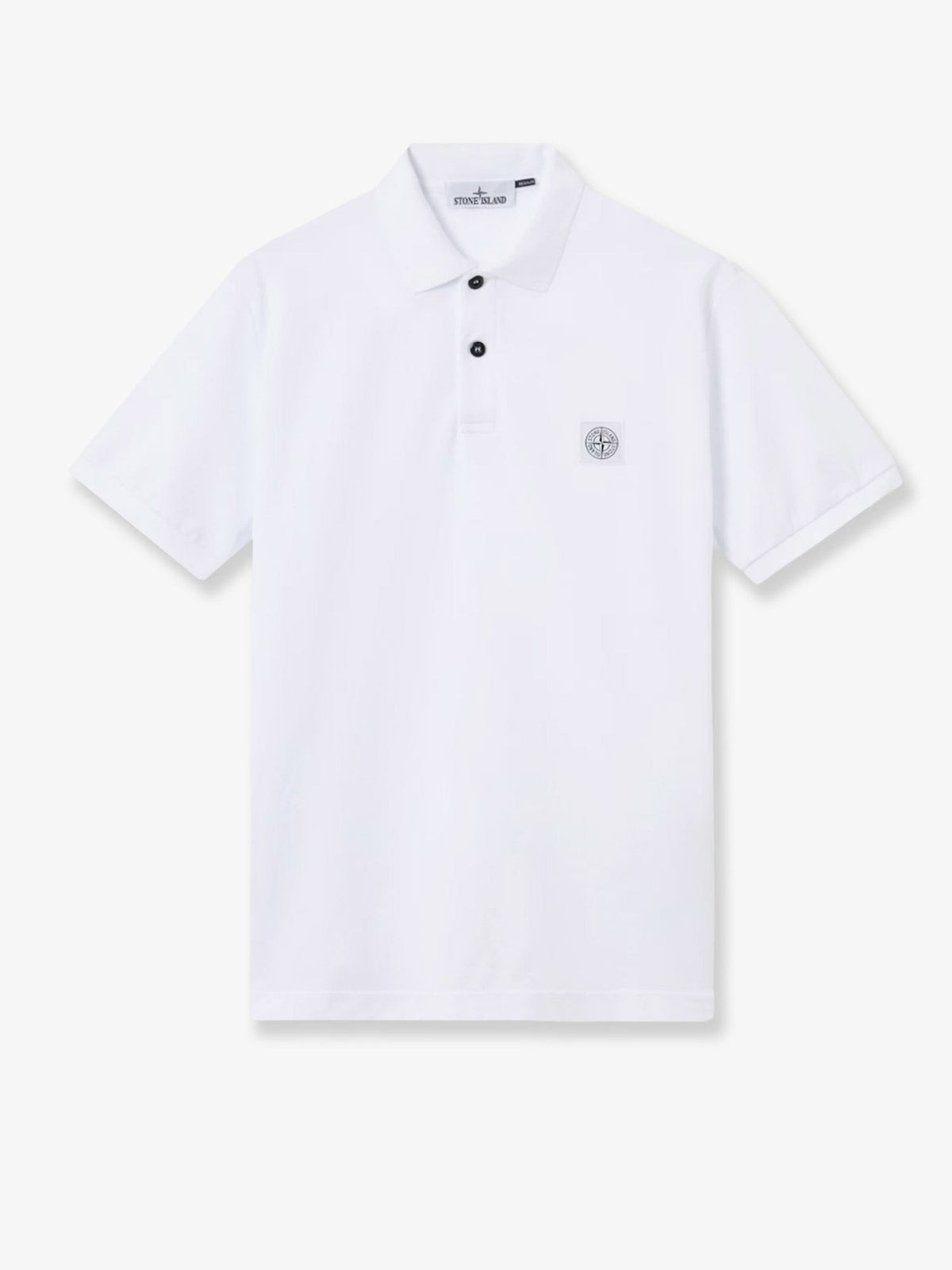 Stone Island Men's Organic Cotton Polo Shirt White