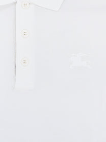 Burberry Men's Organic Cotton Polo Shirt White