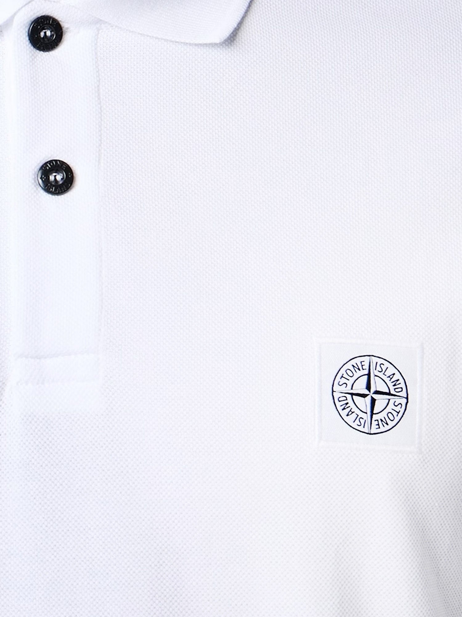 Stone Island Men's Organic Cotton Polo Shirt White