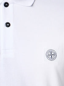Stone Island Men's Organic Cotton Polo Shirt White