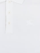 Burberry Men's Organic Cotton Polo Shirt White, view 5
