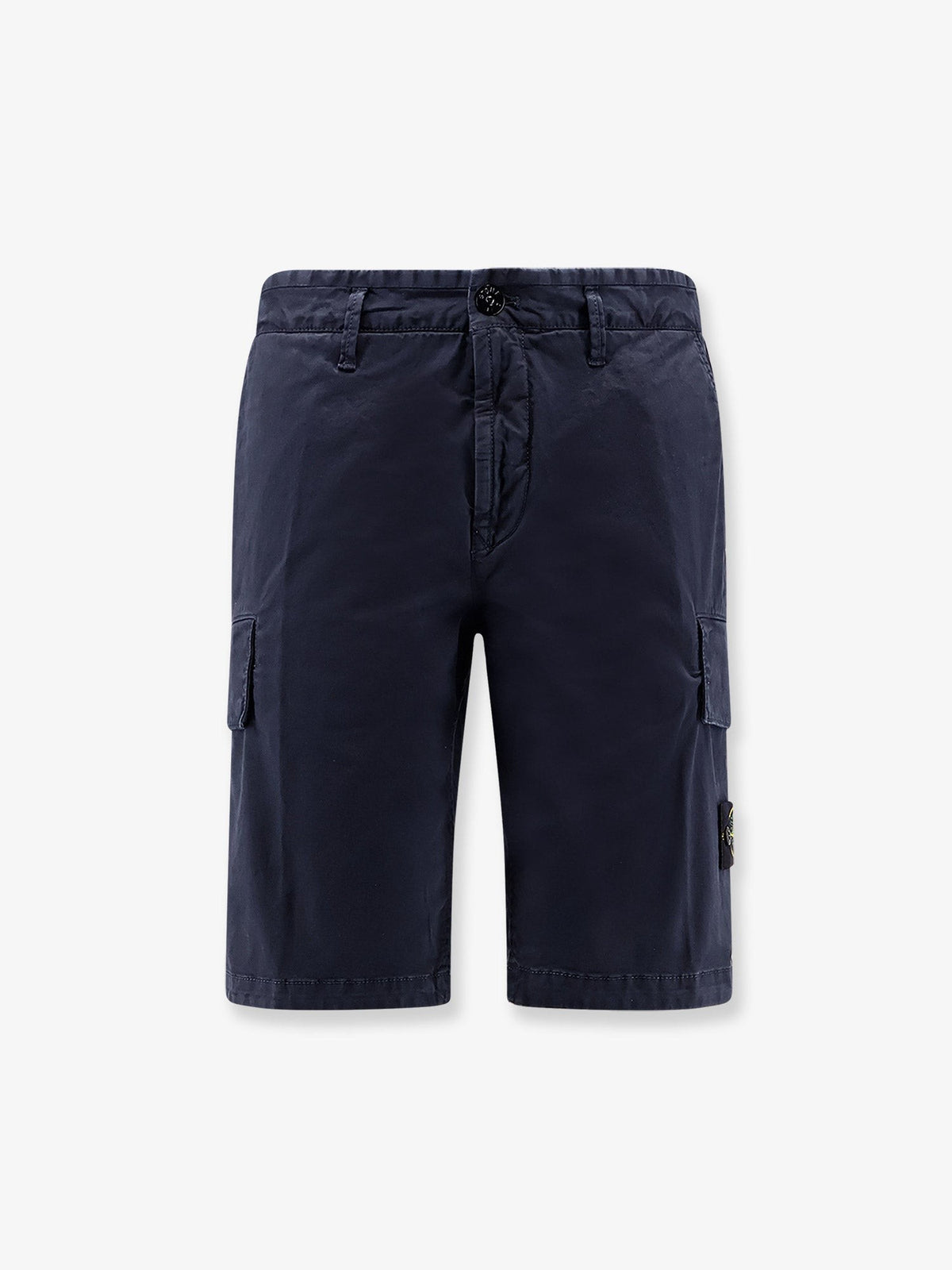 Stone Island Men's Organic Cotton Stretch Shorts Blue