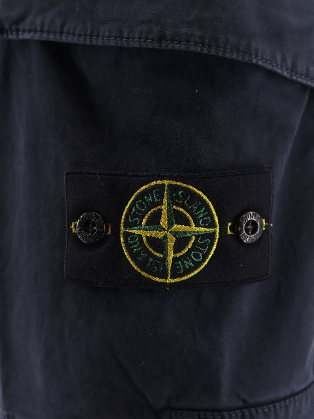 Stone Island Men's Organic Cotton Stretch Shorts Blue, view 3