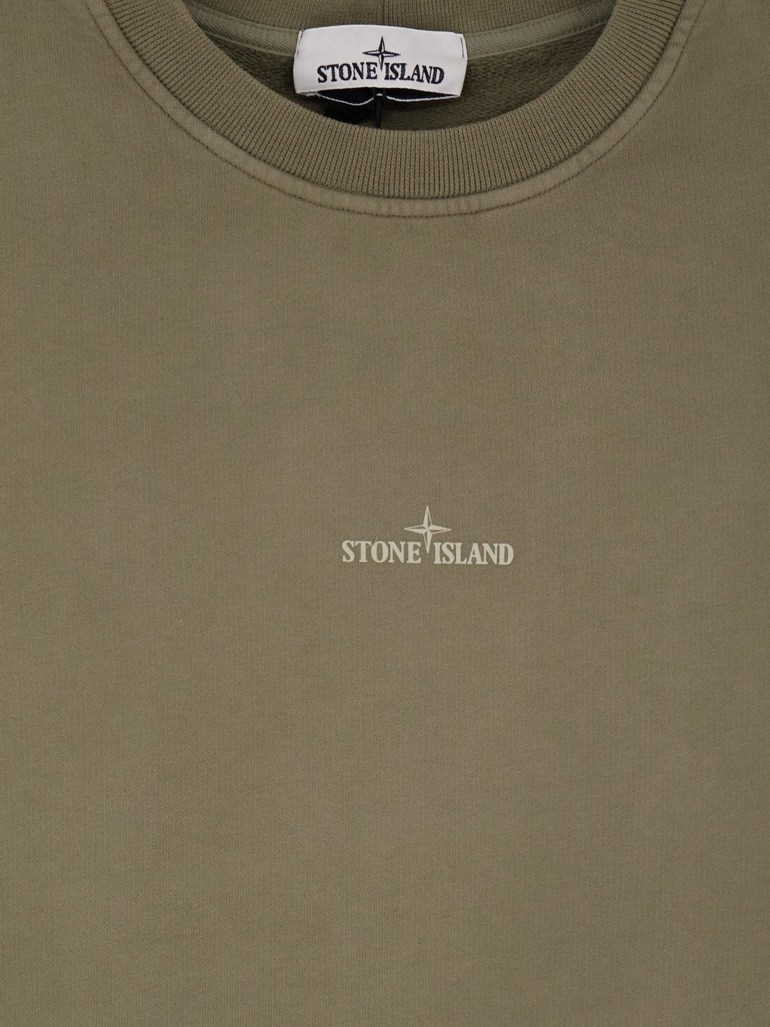 Stone Island Men's Organic Cotton Sweatshirt Green