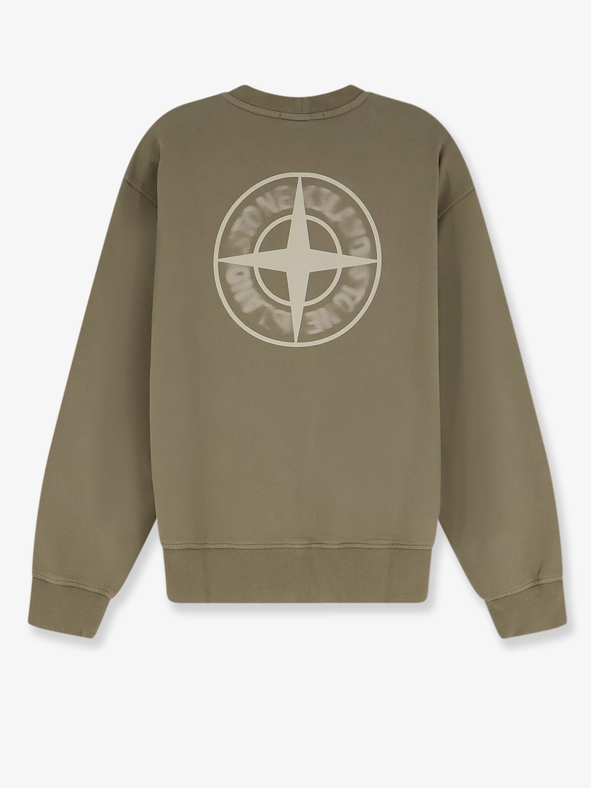 Stone Island Men's Organic Cotton Sweatshirt Green, view 2