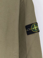Stone Island Men's Organic Cotton Sweatshirt Green, view 3