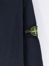 Stone Island Men's Organic Cotton Sweatshirt Blue