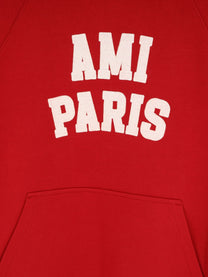 Ami Paris Men's Organic Cotton Sweatshirt Red