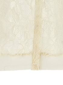 Fabiana Filippi Organza Lace Cardigan Beige