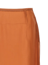Prada Organza Skirt Brown